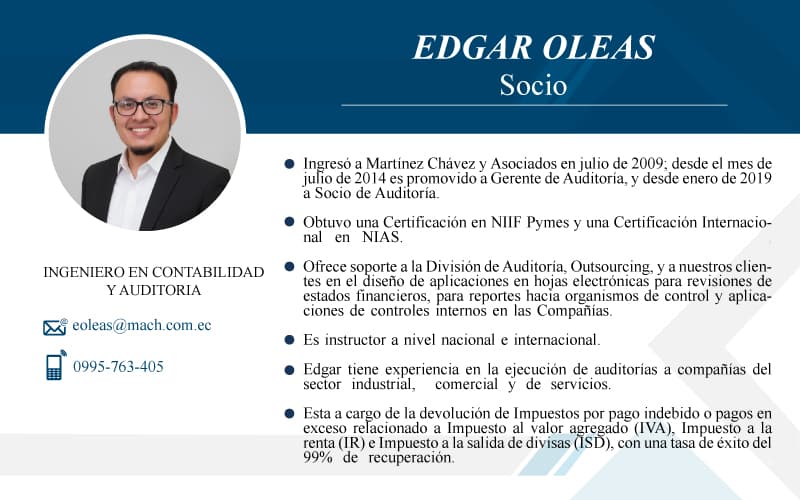 edgar oleas experiencia